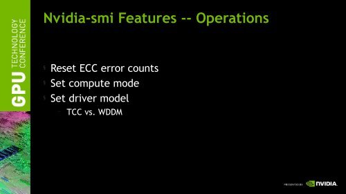 Tools for Managing Clusters of NVIDIA Gpus