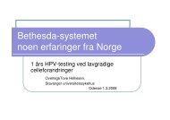 Bethesda-systemet noen erfaringer fra Norge - Dansk Cytologiforening