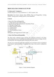 Brine Heater Condensate Pump - Encyclopedia of Desalination and ...