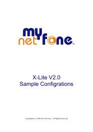 X-Ten X-Lite Sample Config (pdf) - MyNetFone