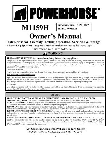 Owner's Manual M1159H