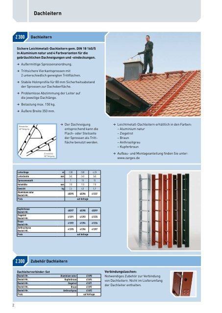 Qualität und Sicherheit am Dach - Zarges