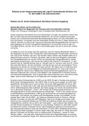 Referat Dr. Schwarzbach 18. April 2008 Bern - Liga für ...