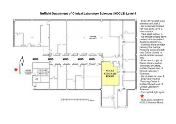 NDCLS Seminar Room - University of Oxford