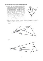 ¨Ubungsaufgaben zur zentrischen Streckung - gxy.ch
