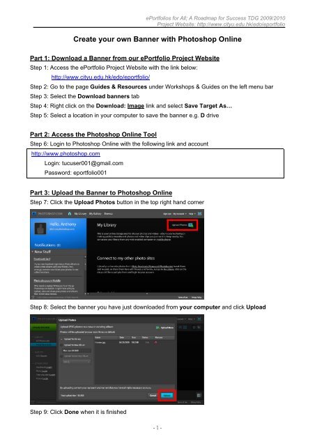Create A Portfolio With Adobe Dreamweaver And The Blackboard