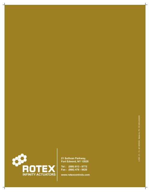 Rotex COMPLETE Limit Switch Catalog 2013.pdf - Rotex Infinity ...