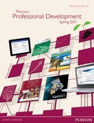 Professional Development - my Pearson Training