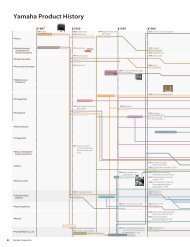 Yamaha Product History