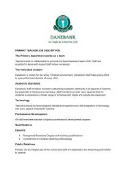 DANEBANK Anglican School For Girls