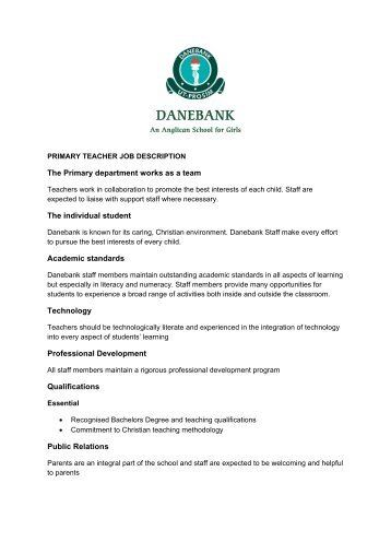 DANEBANK Anglican School For Girls