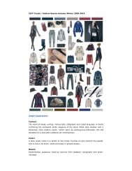 CIFF Trends - Fashion Season Autumn/Winter 2009-2010 DANDY ...