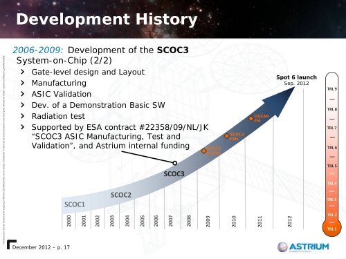 SCOC3 - Microelectronics - ESA