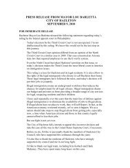 press release from mayor lou barletta city of hazleton september 9 ...