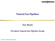 Natural Gas Pipelines - Kinder Morgan