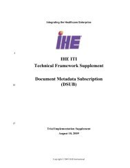 Document Metadata Subscription - IHE
