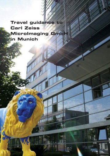 Travel guidance to Carl Zeiss MicroImaging GmbH in Munich