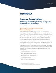 How Imperva SecureSphere Helps Address TRM Guidelines for ...