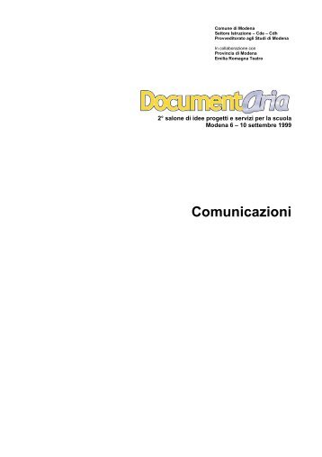 Comunicazioni - Comune di Modena