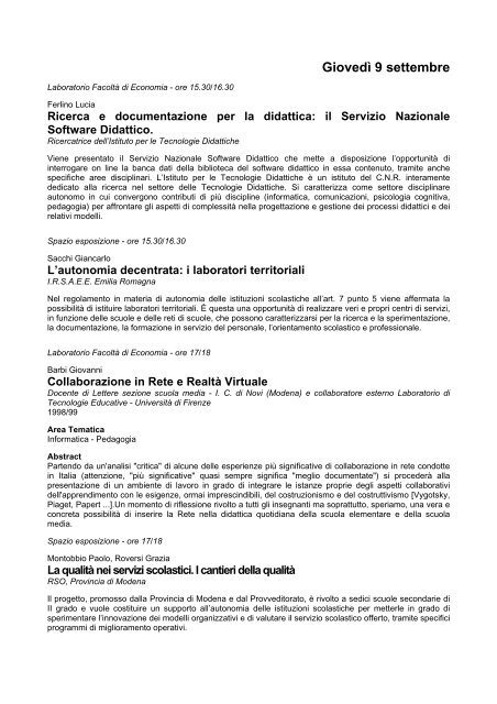Comunicazioni - Comune di Modena