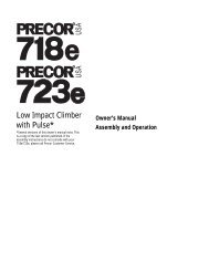 precor 825e stationary bike
