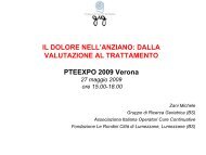 IL DOLORE NELL'ANZIANO: DALLA VALUTAZIONE AL ... - GrG