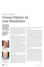 Unsere Mutter ist eine Künstlerin - Lebensqualität