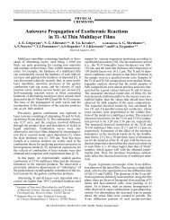 Autowave Propagation of Exothermic Reactions in Ti–Al Thin ...