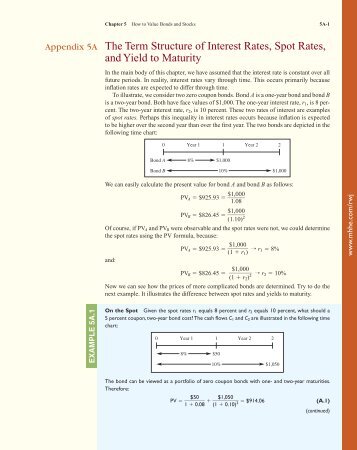 The Term Structure of Interest Rates, Spot Rates, and Yield to Maturity