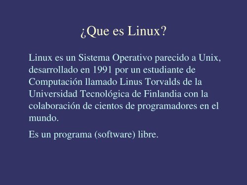 Linux y Software Libre - CIE - UNAM