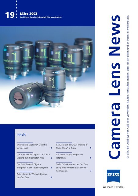 Camera Lens News - Carl Zeiss