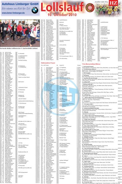 Schnelle Kicker Die Zeit läuft für den Lollslauf 2011