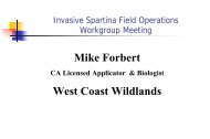 Mike Forbert CA Licensed Applicator & Biologist West Coast Wildlands