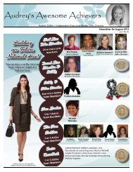 Audrey's Awesome Achievers July 2013 Newsletter! - Audrey Doller