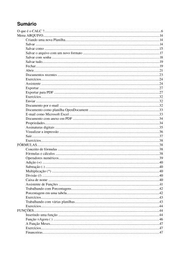 Apostila do Calc em PDF