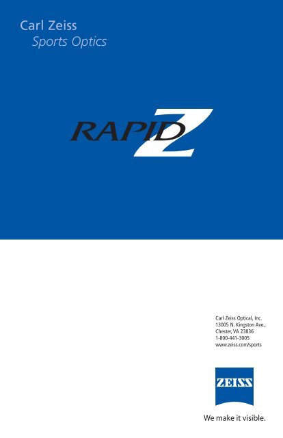 Rapid Z manual v3 - Carl Zeiss International