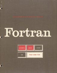 Fortran Automated Coding System For the IBM 704