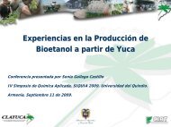 Experiencias en la ProducciÃ³n de Bioetanol a partir de Yuca