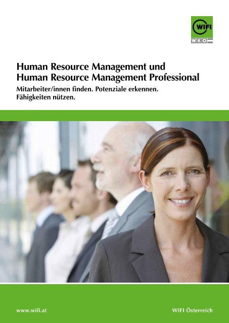 human Resource Management und human Resource ... - WIFI