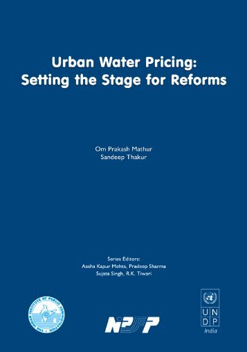 Urban Water Pricing: Setting the Stage for Reforms. - Indian Institute ...