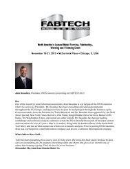 Read Alan's Bio - Fabtech