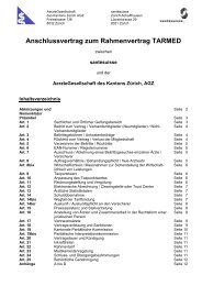 Anschlussvertrag zum Rahmenvertrag TarMed