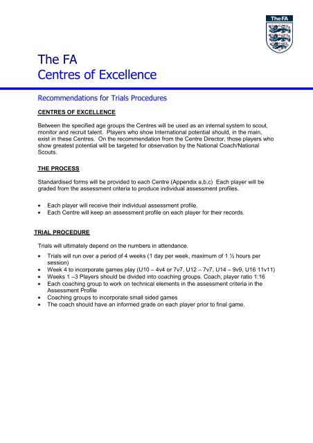 GIRLS CENTRE FOR EXCELLENCE â U12, U14, U16