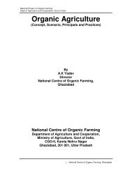 Organic Agriculture in India - National Centre of Organic Farming