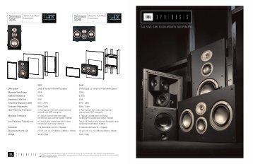 S4 Speaker System Brochure - JBL Synthesis