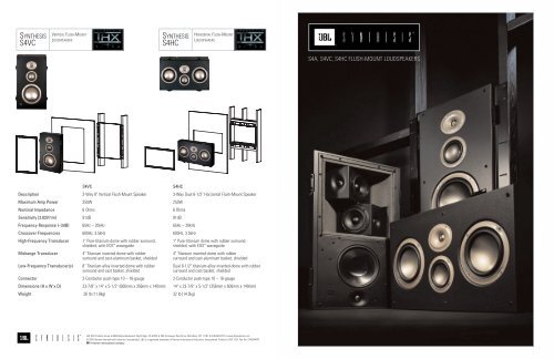 S4 Speaker System Brochure - JBL Synthesis