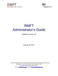 RMFT Administrator's Guide - Attunity