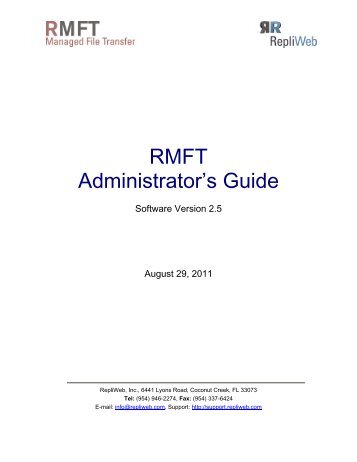 RMFT Administrator's Guide - Attunity