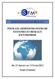 formation en administration de reseaux - Sfm Telecom