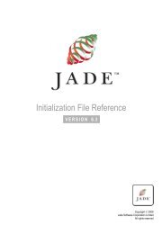 JADE Developer's Reference